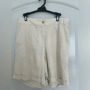 Santa Barbara Linen Blend Shorts Jorts size large NWT
